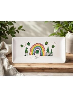 Sheffield Home Clover Cottage lucky charms serving plate
